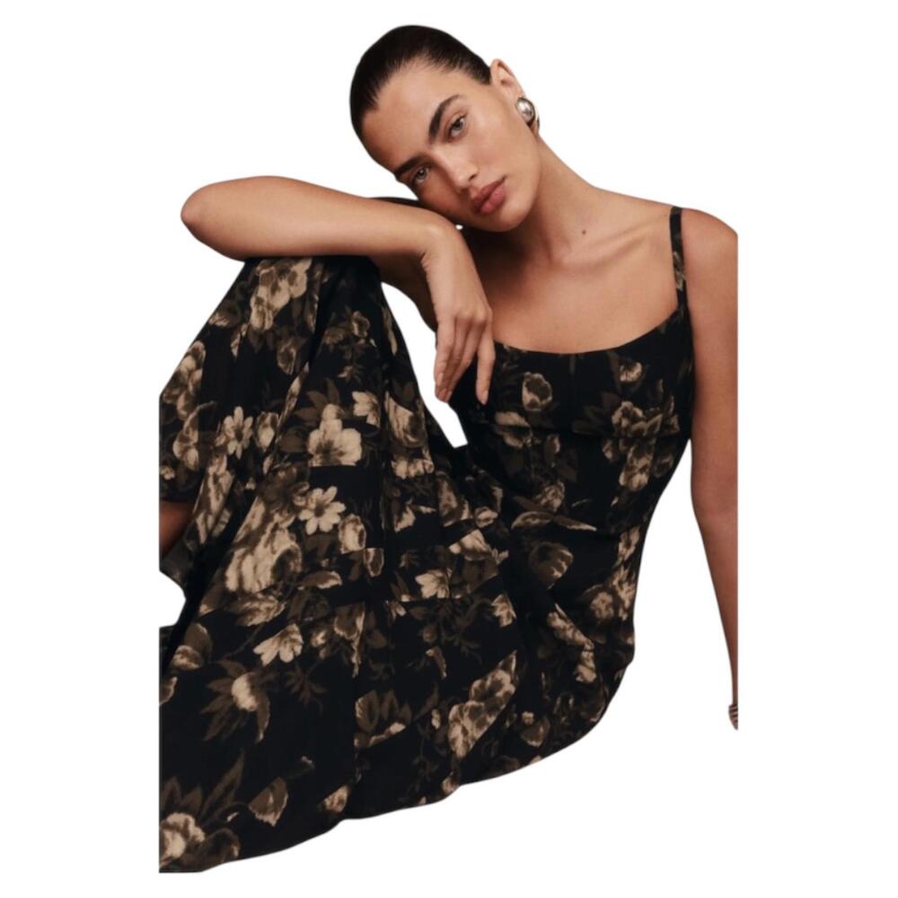 NWOT Reformation Katalina Floral Dress Sz 10 - Picture 4 of 10